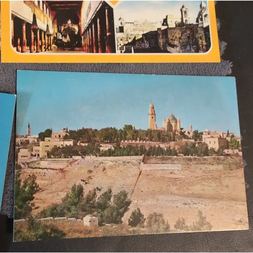 Vintage Jerusalem Postcard Lot Israel Holy Land Bethlehem